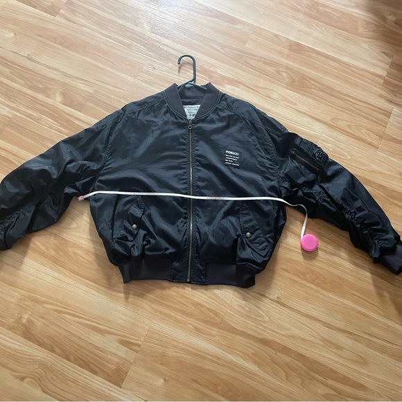 Awesome Fiorucci Women's Black Lou Bomber Jacket - Sz M - Picture 4 of 15